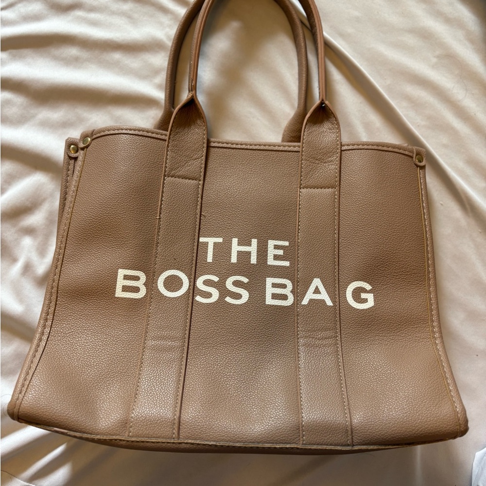 The Boss Bag Tan Tote